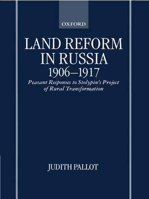 cover image of Land Reform in Russia, 1906-1917